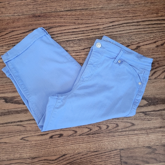 Skimmer Capris All Around Slimming Effect sz 6 Gloria Vanderbilt cornflower - Picture 2 of 7